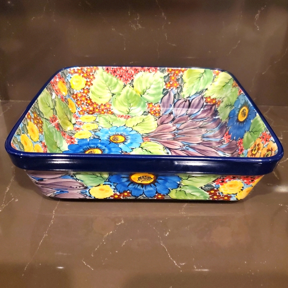 Unikat T. Liana Boleslawiec Rectangular Baker.